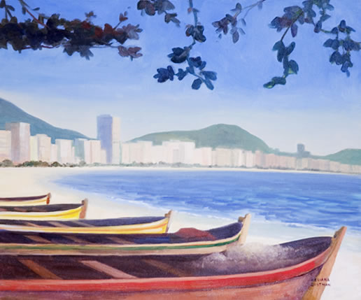 Barcos na praia